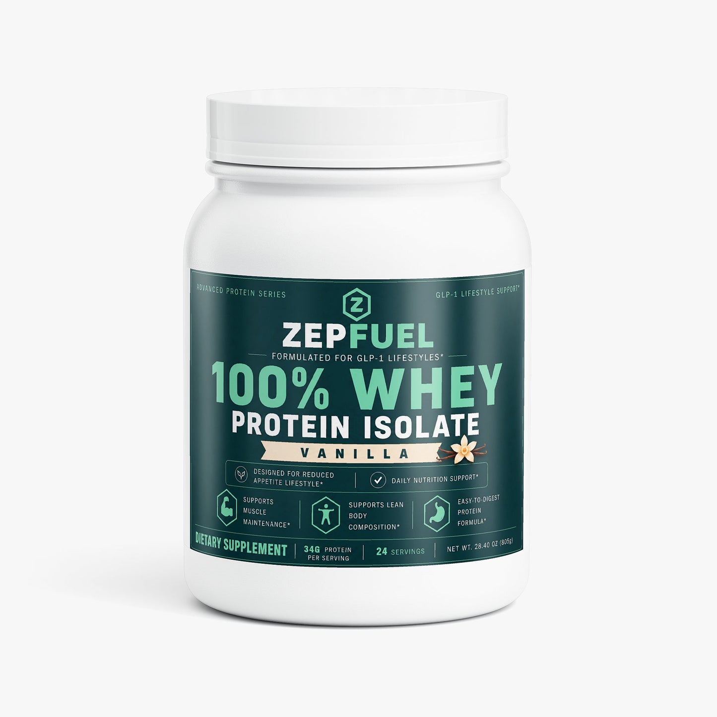 Zepfuel Advanced 100% Whey Protein Isolate — Vanilla