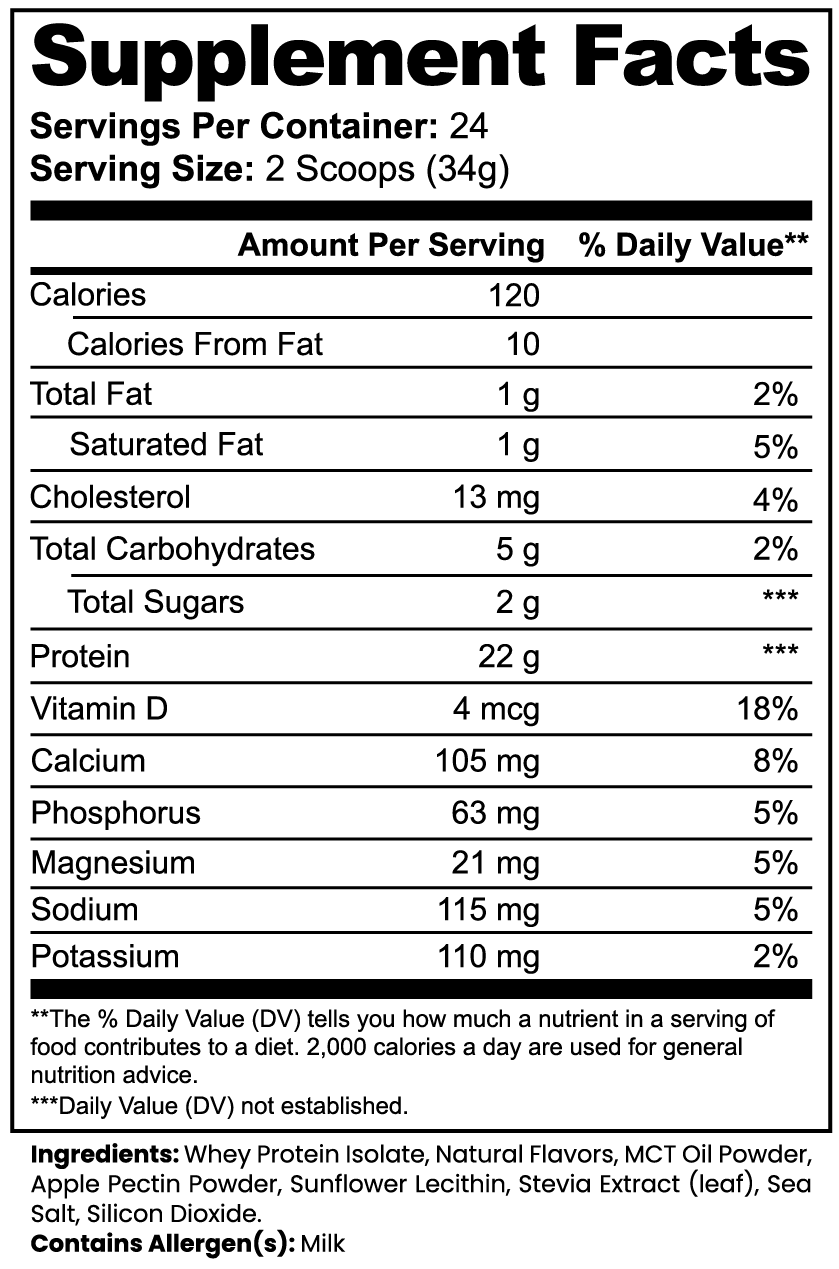 Zepfuel Advanced 100% Whey Protein Isolate — Vanilla