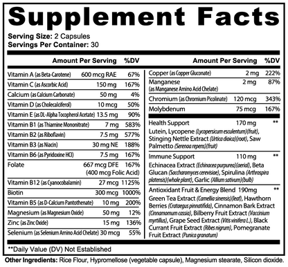 Zepfuel Complete Multivitamin Complex | 60 Capsules